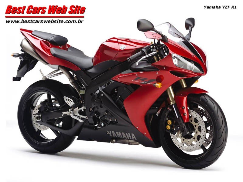Red Yamaha YZF R1 motorcycle