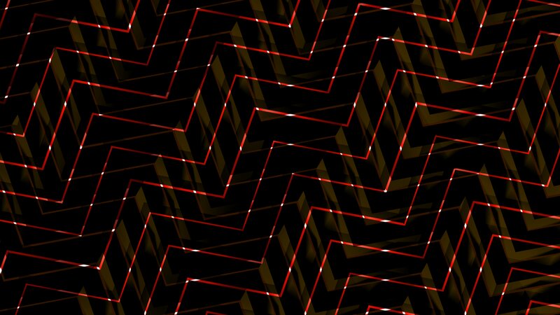 Red Zigzag Lines