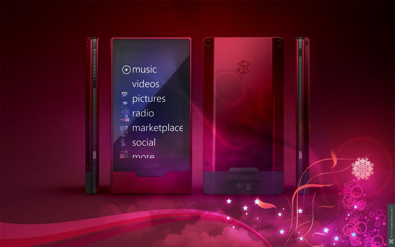 Red Zune Media Player