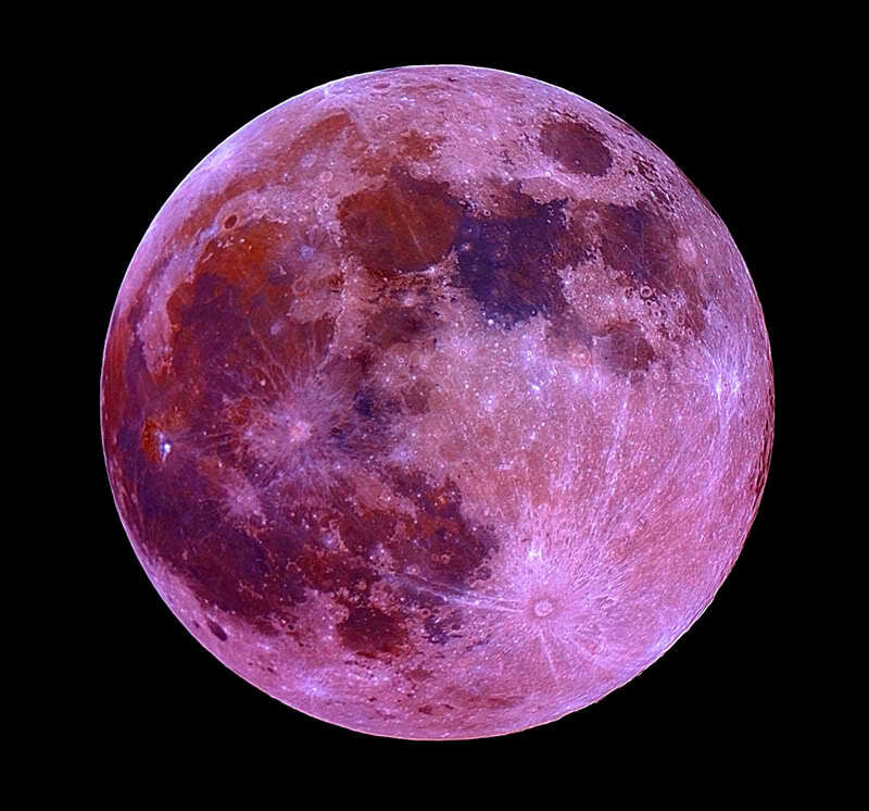 Reddish full moon