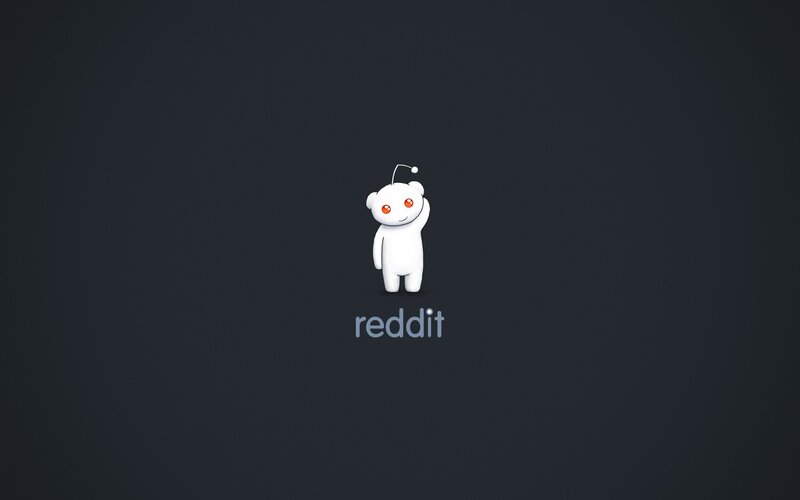 Reddit Mascot Character — White