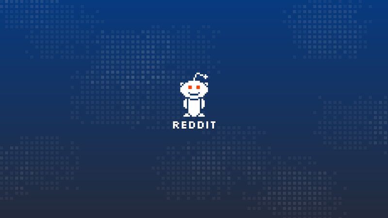 Reddit Mascot Logo — Blue