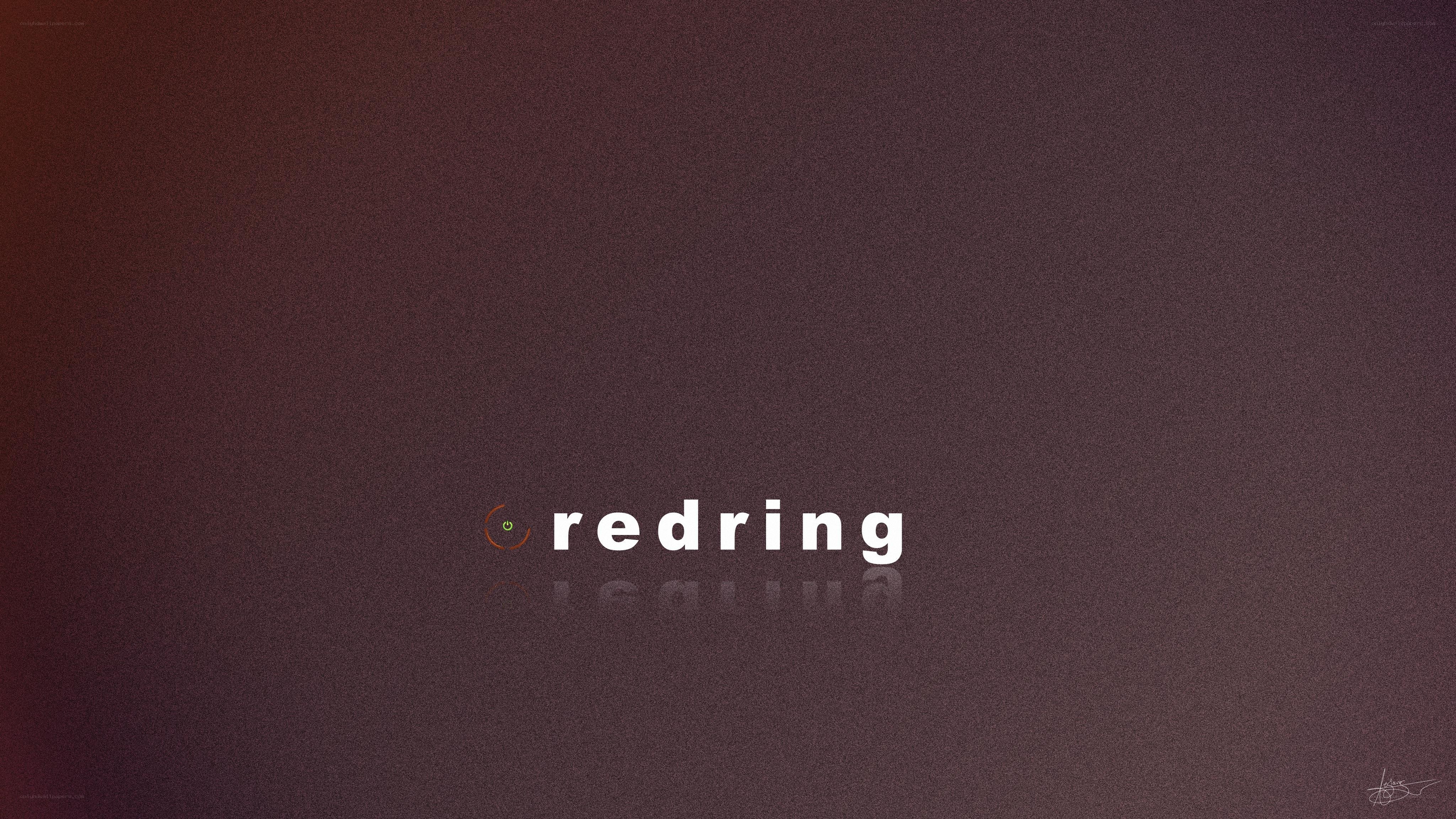 Redring logo on dark background