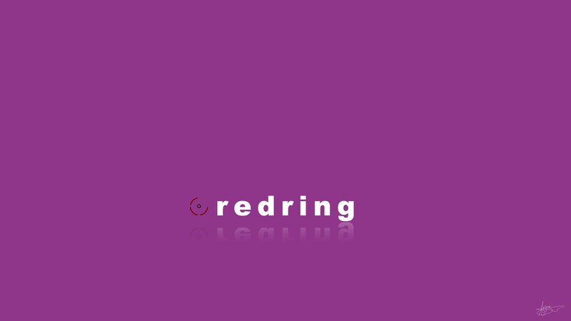Redring logo on purple background