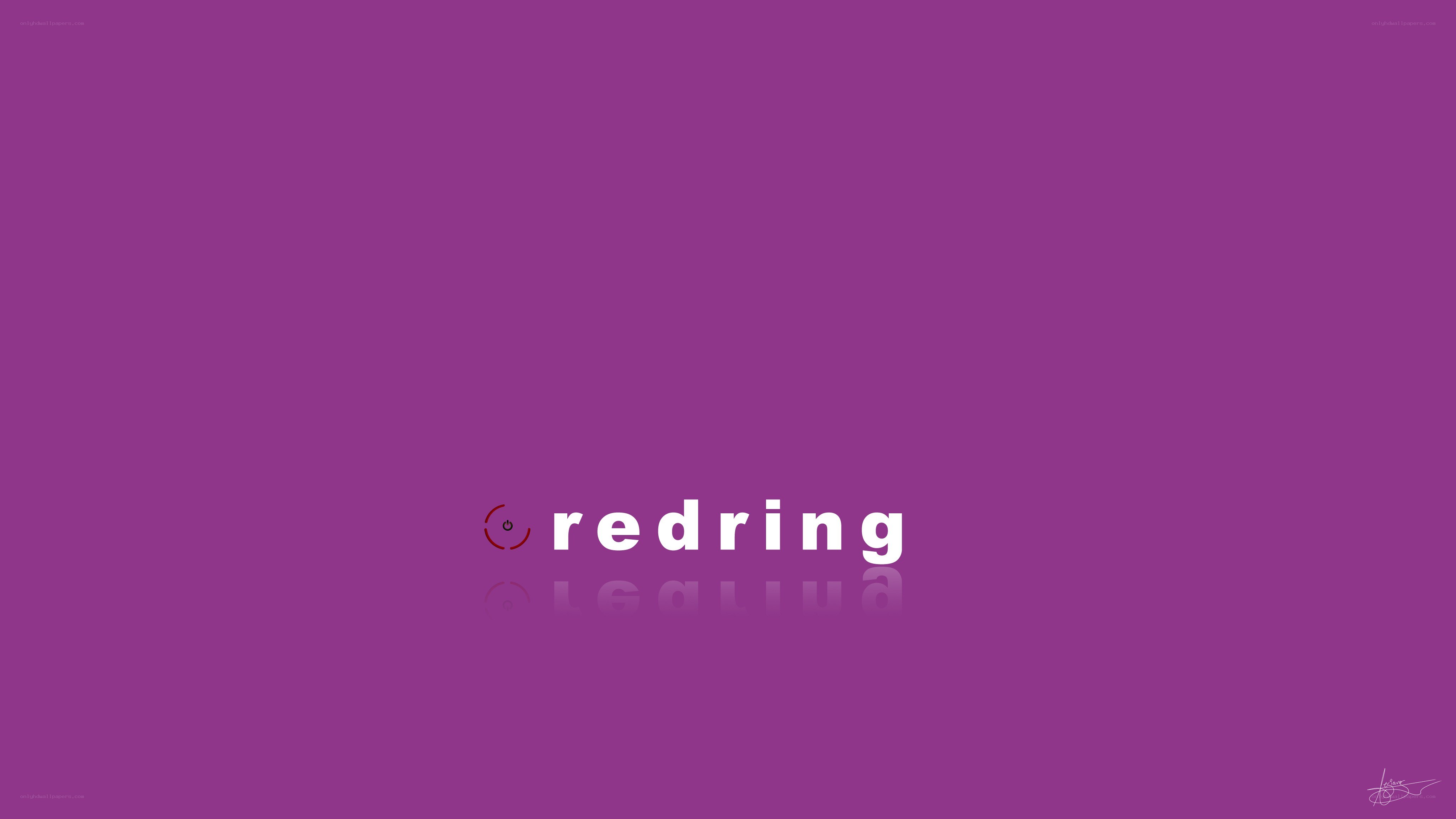 Redring logo on purple background