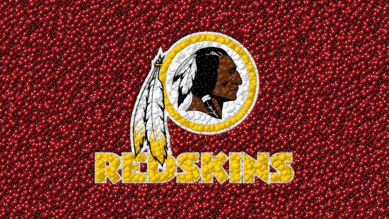 Redskins Logo on Football