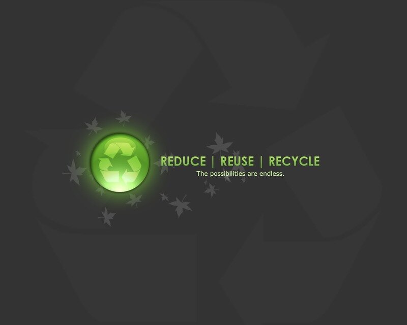 reduce reuse recycle message