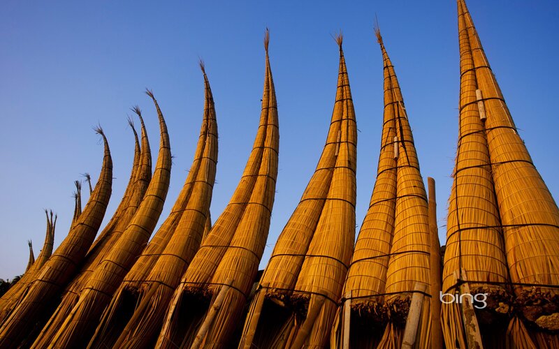 Reed boats in Peru