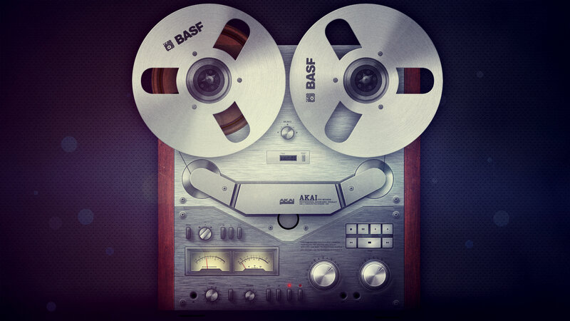 Reel-to-reel Tape Recorder — Purple, Dramatic
