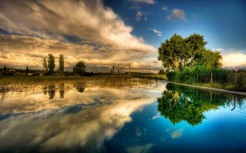Reflection in Calm Water