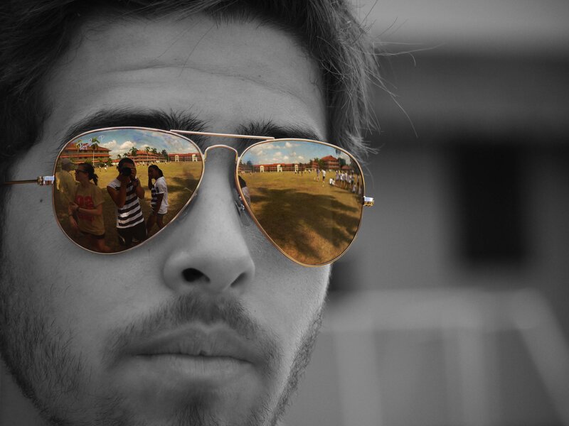reflection in sunglasses