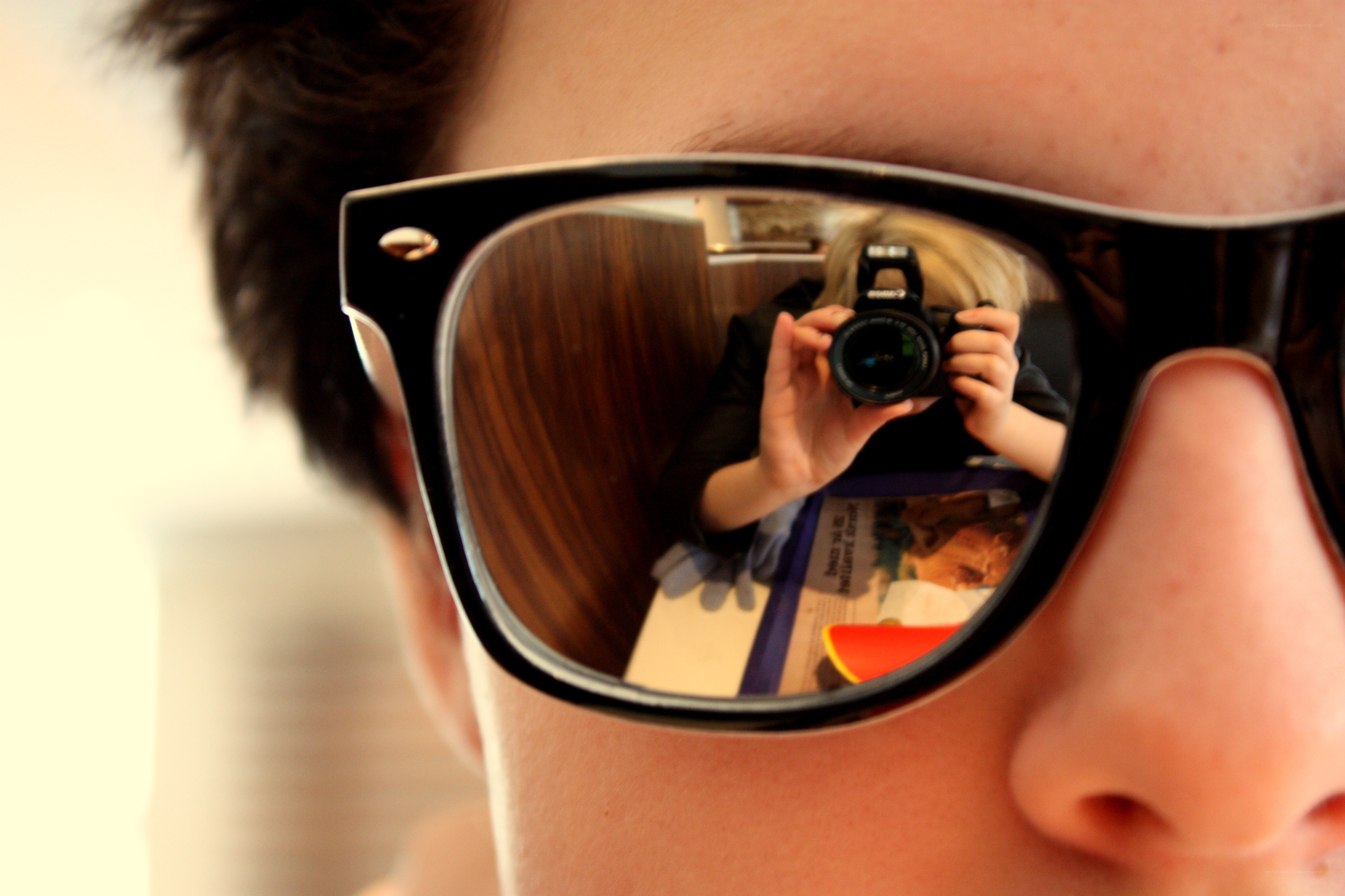 reflection in sunglasses