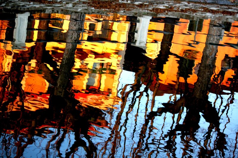 Reflection in Water — Orange