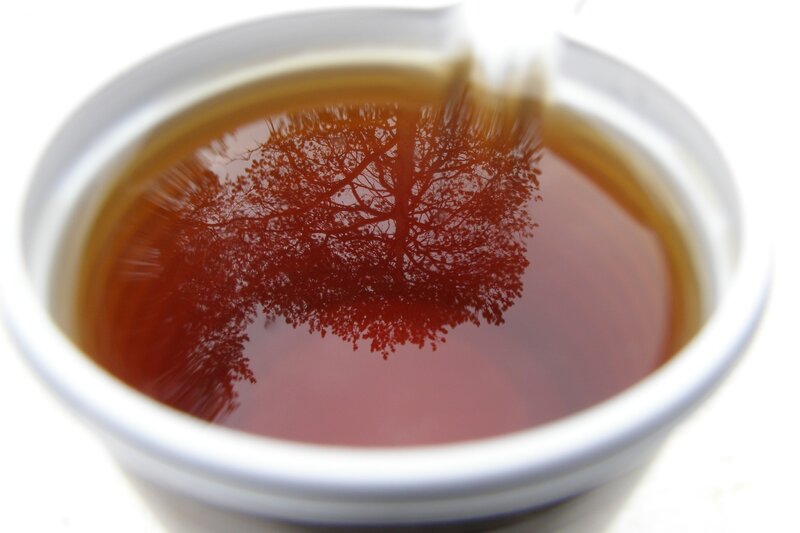 Reflection of Tree in Tea