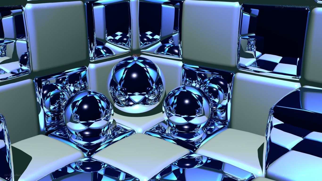 reflective spheres in geometric space