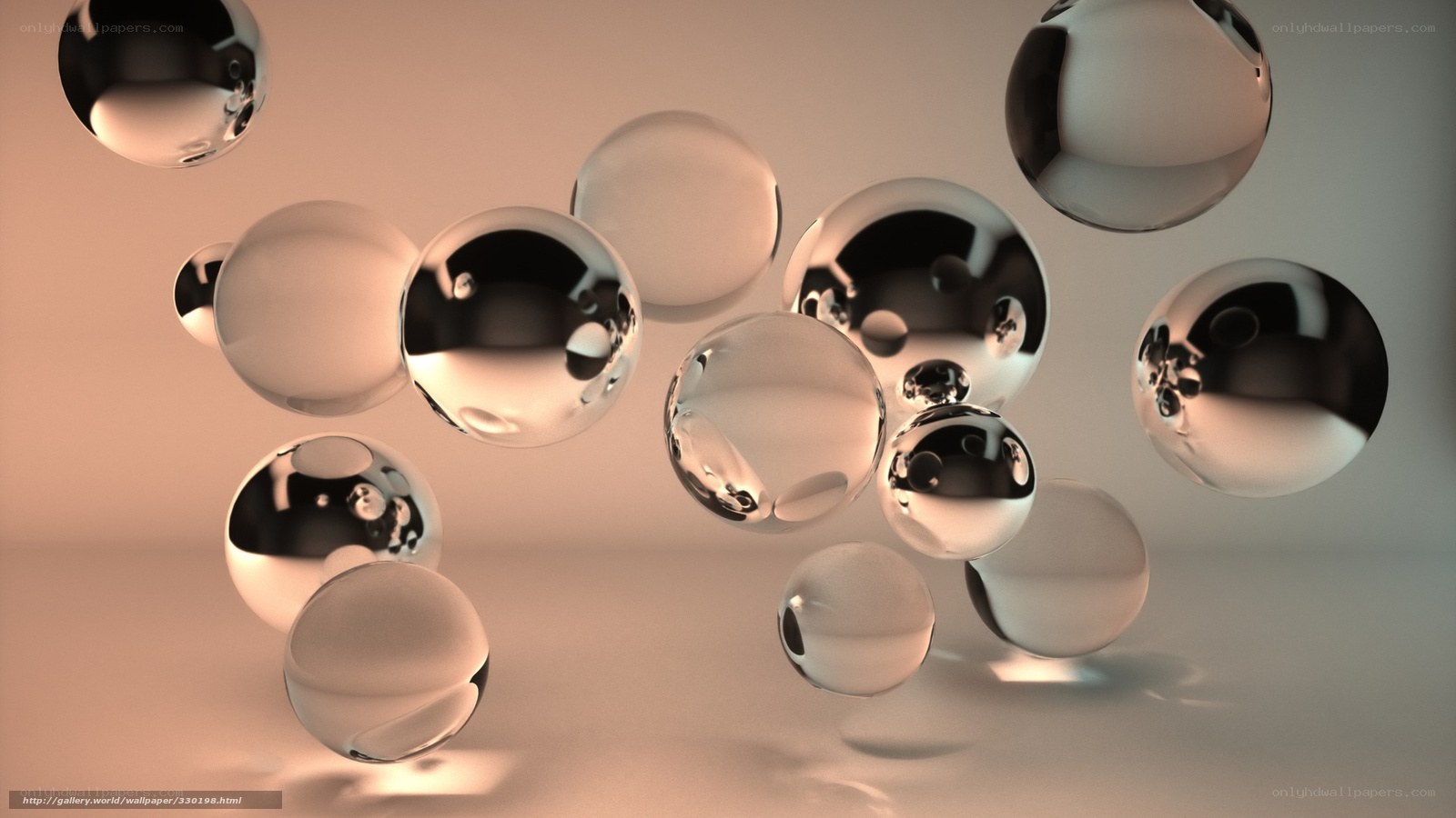 Reflective spheres in motion