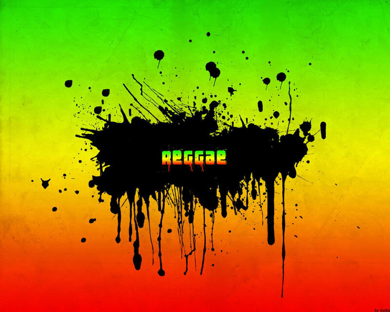 Reggae music art background