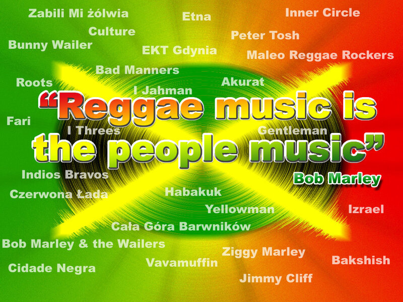 Reggae music quote graphic