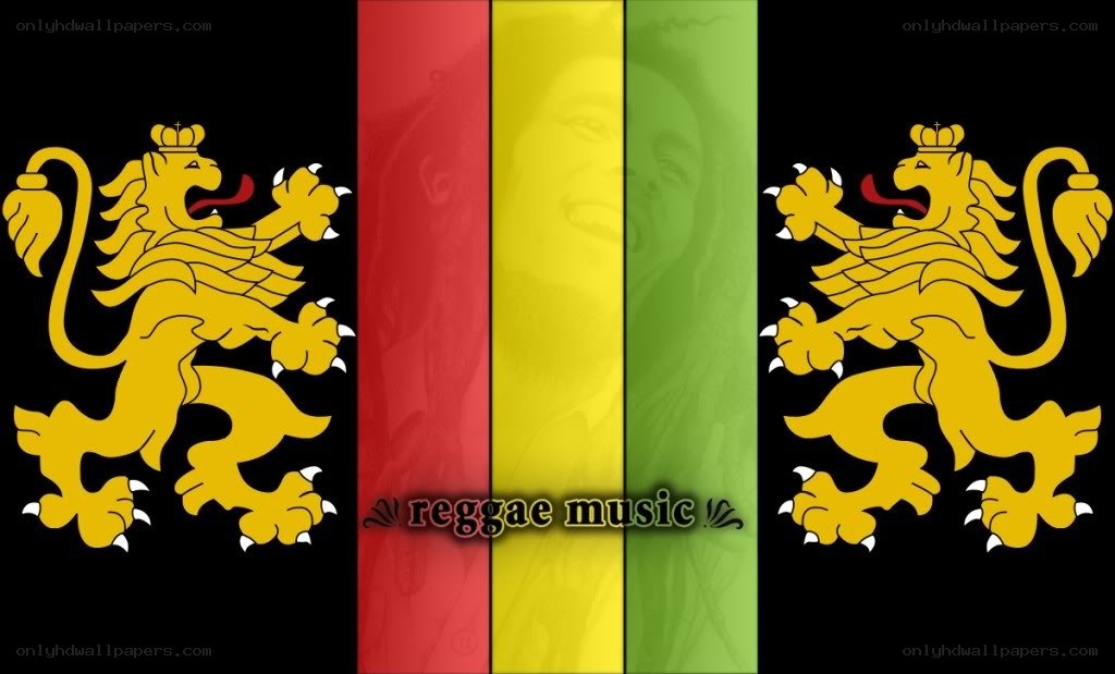 Reggae music with lion symbols