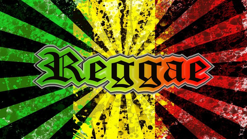 Reggae Text on Background