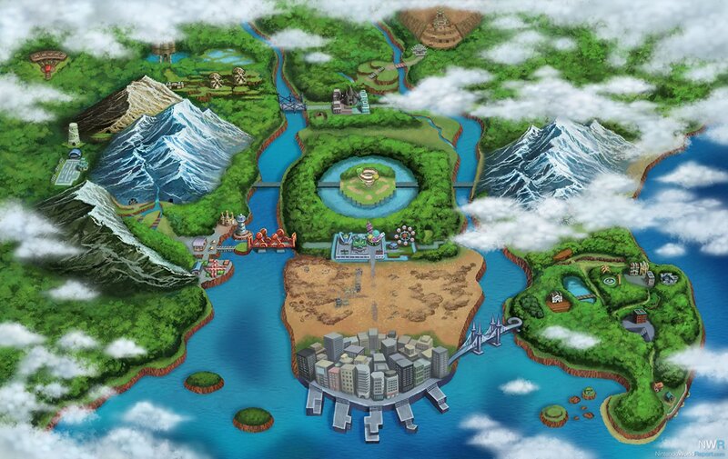 Region Map of a Game World