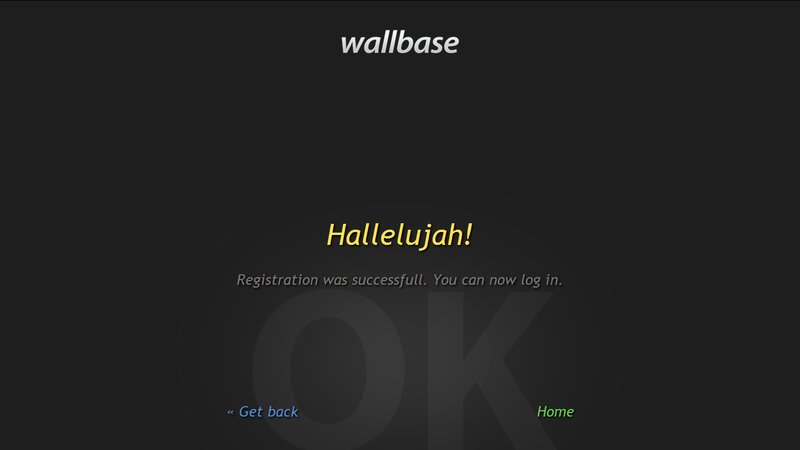 Registration Success Screen