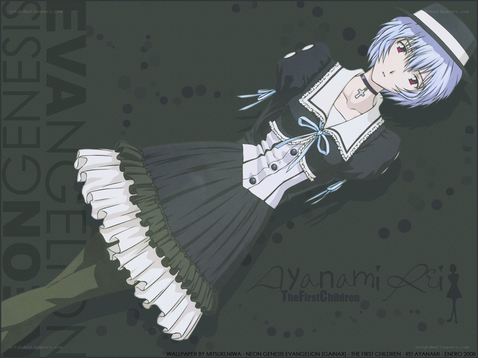 Rei Ayanami in a dress