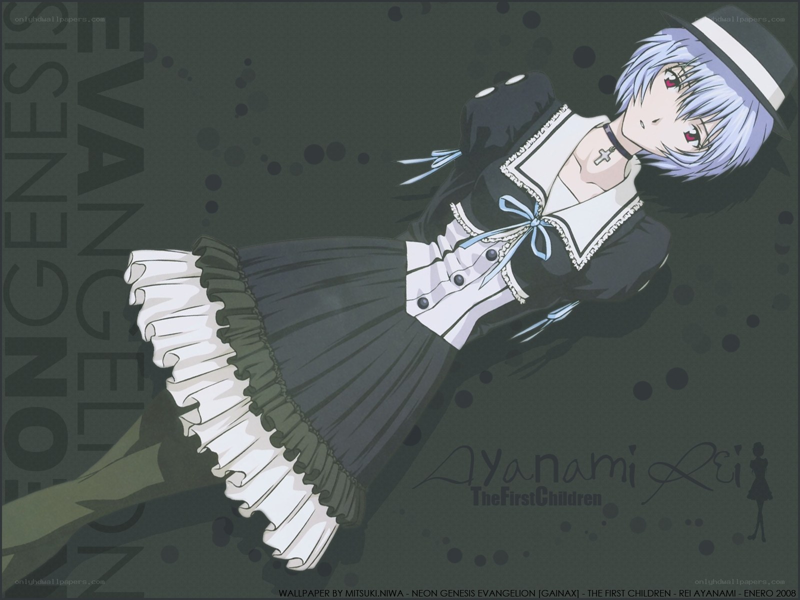 Rei Ayanami in a dress