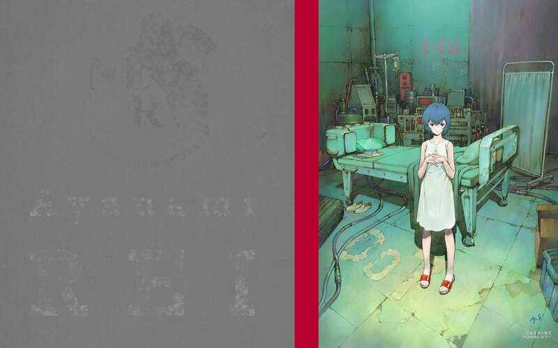 Rei Ayanami in a hospital room