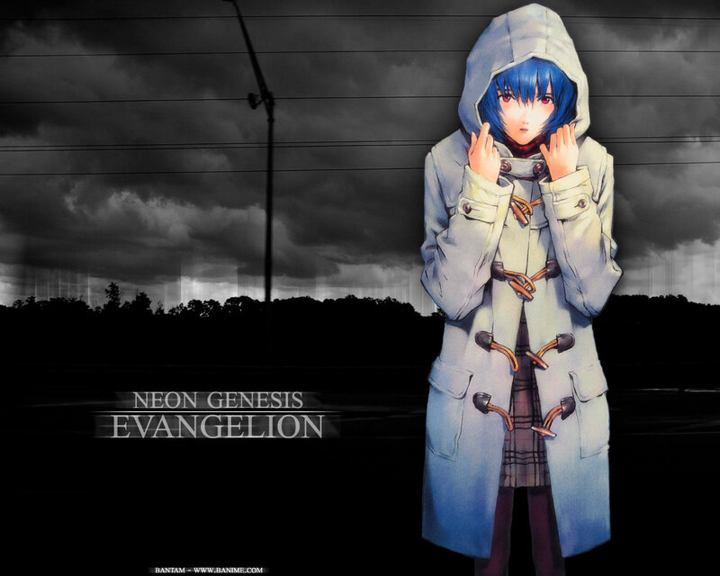 Rei Ayanami in a storm