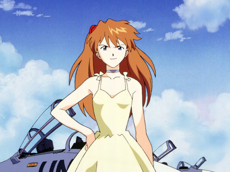 Rei Ayanami in a white dress
