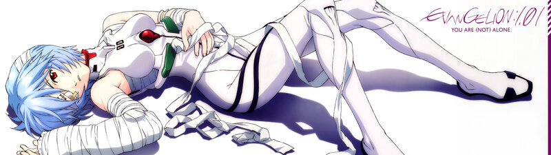 Rei Ayanami in a white suit
