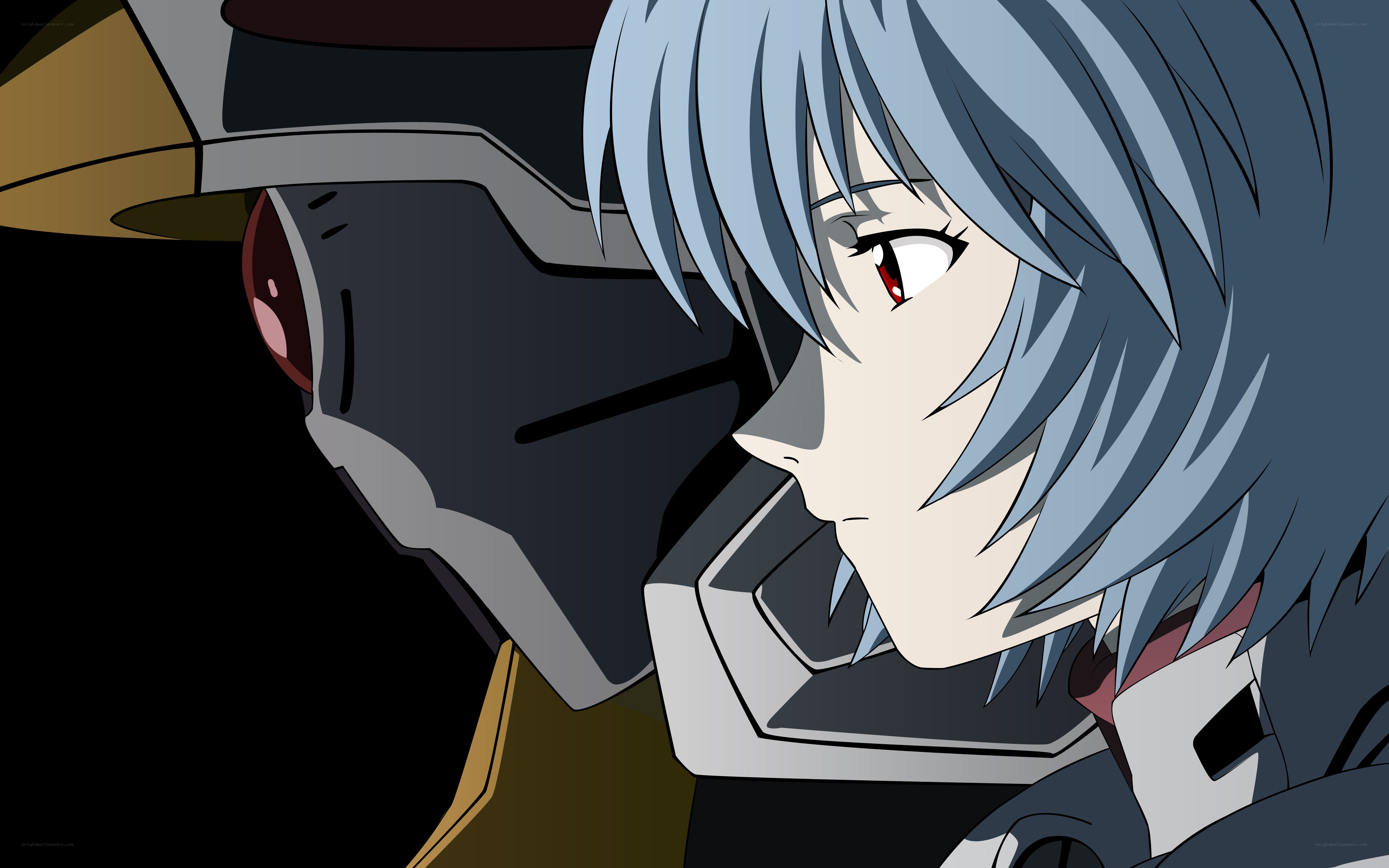 Rei Ayanami in cockpit