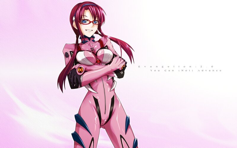 Rei Ayanami in pink plug suit