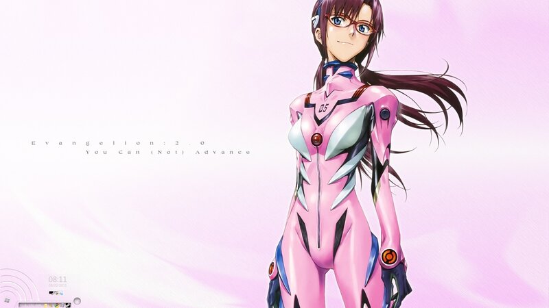 Rei Ayanami in pink plug suit