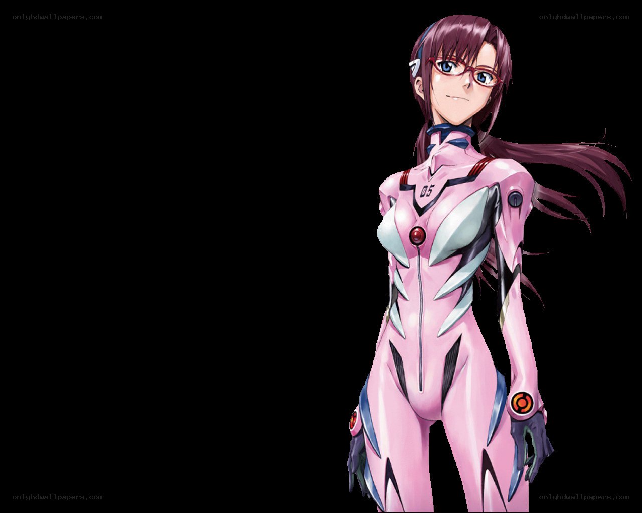 Rei Ayanami in pink plug suit