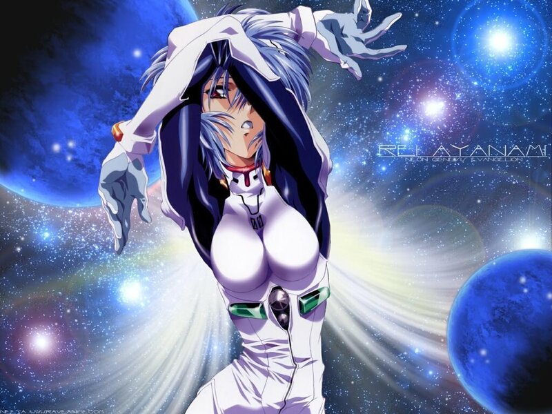 Rei Ayanami in space