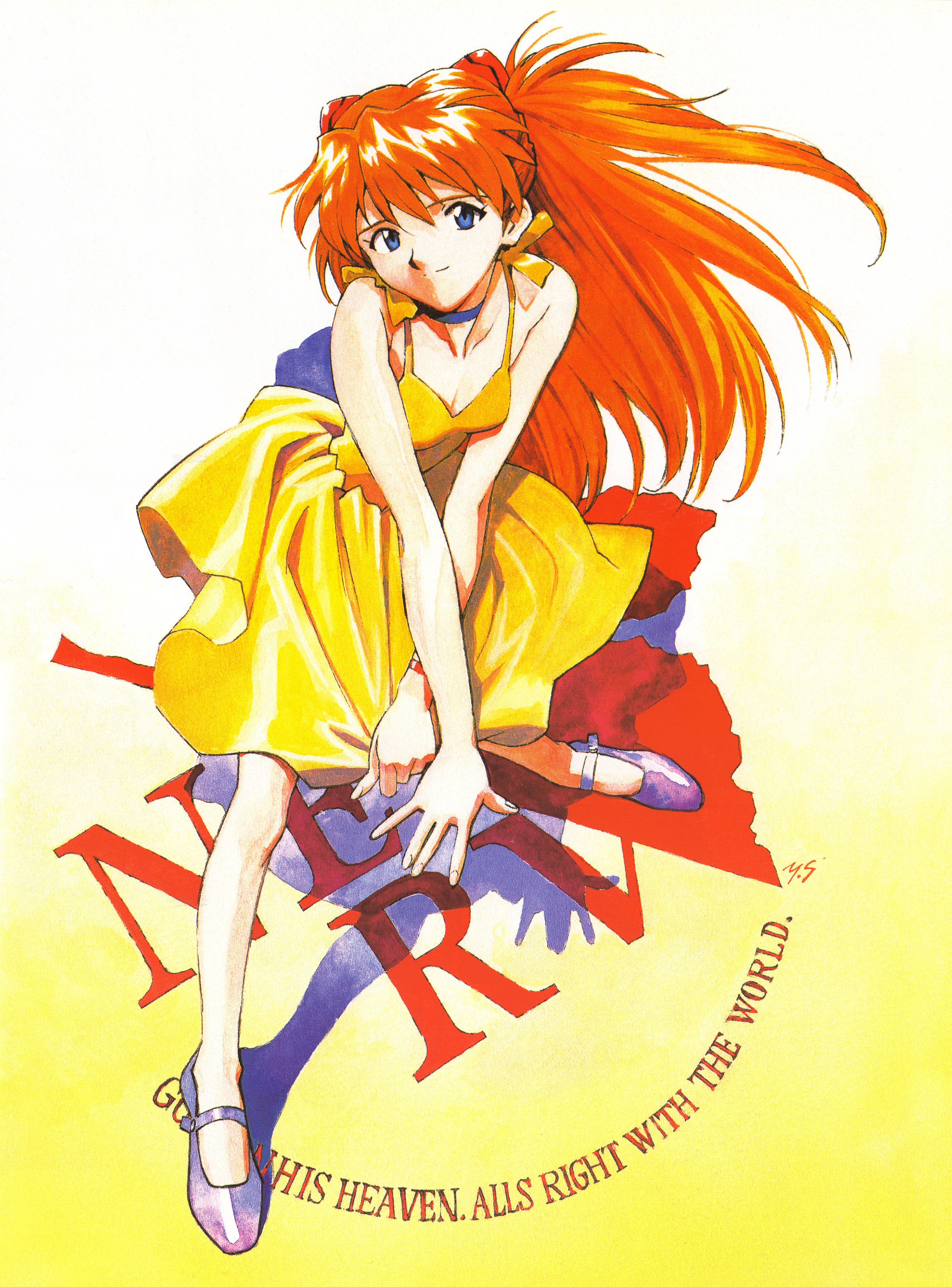 Rei Ayanami in yellow dress
