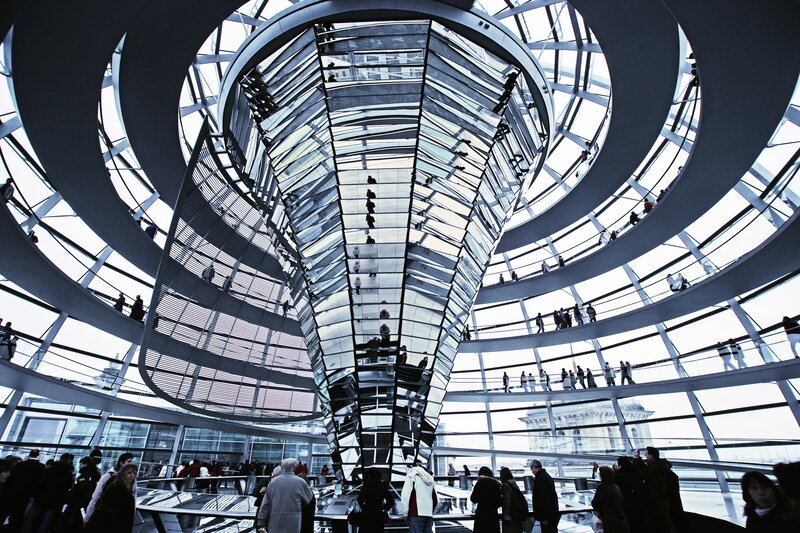 Reichstag glass dome interior