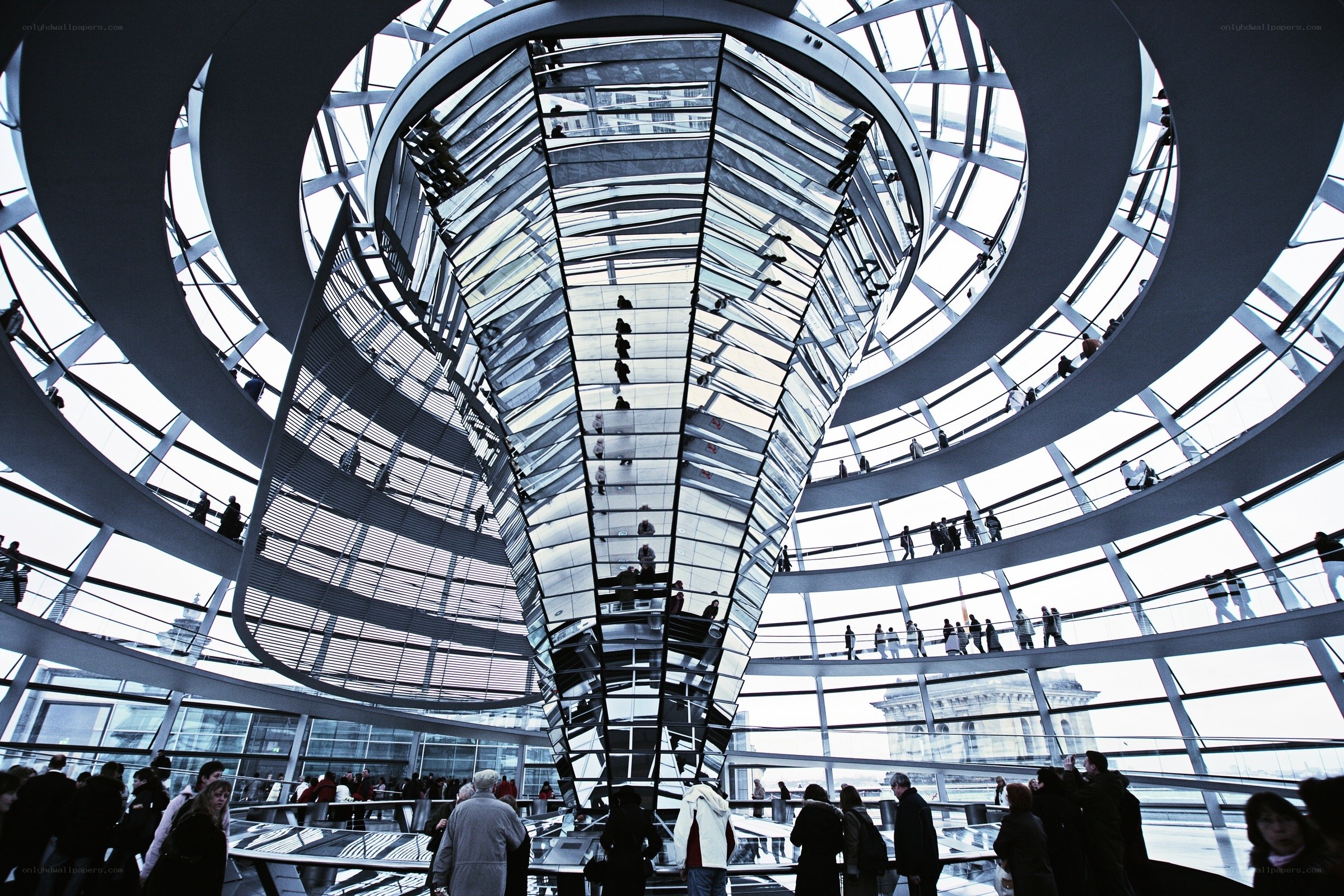 Reichstag glass dome interior