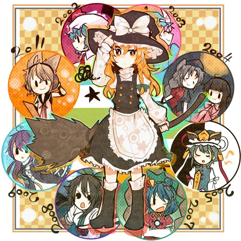 Reimu Hakurei and her friends