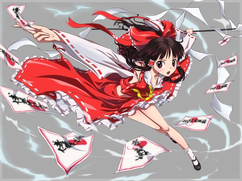 Reimu Hakurei in action