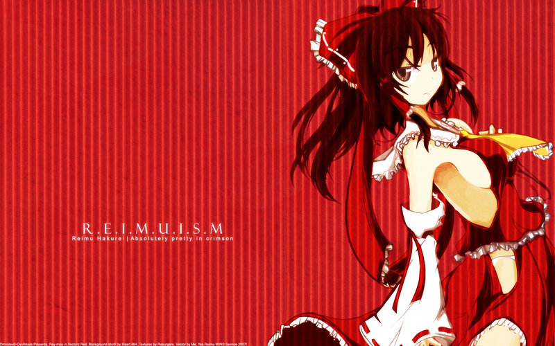 Reimu Hakurei in crimson