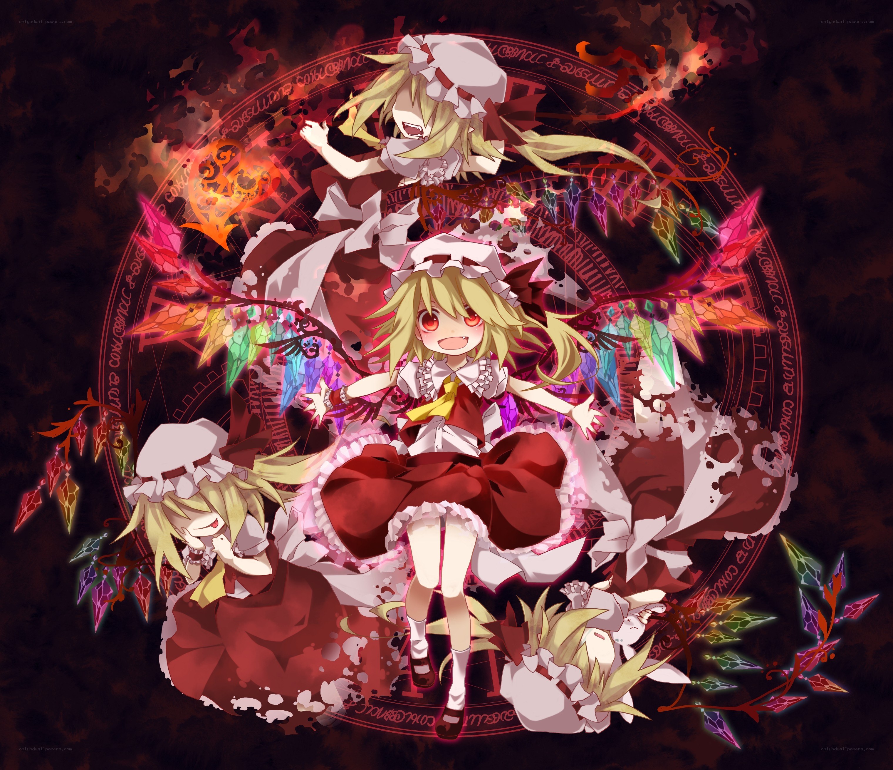 Reimu Hakurei in magical circle