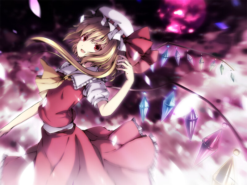 Reimu Hakurei in magical scene