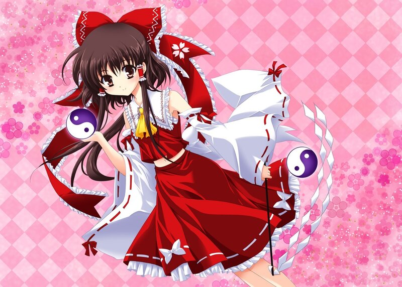 Reimu Hakurei in red dress
