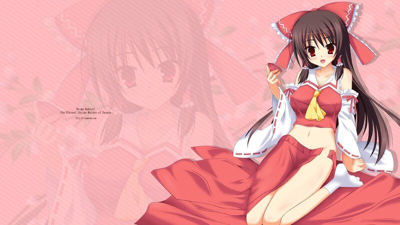 Reimu Hakurei in red dress