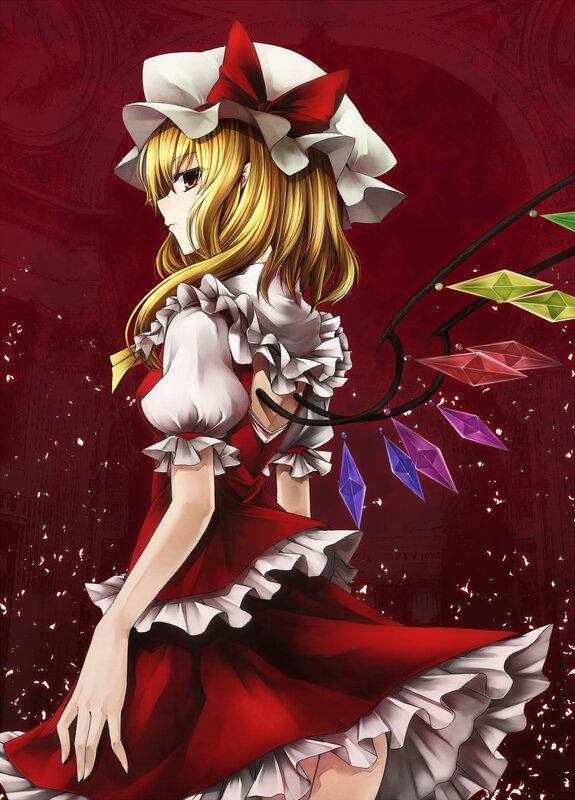 Reimu Hakurei in red dress