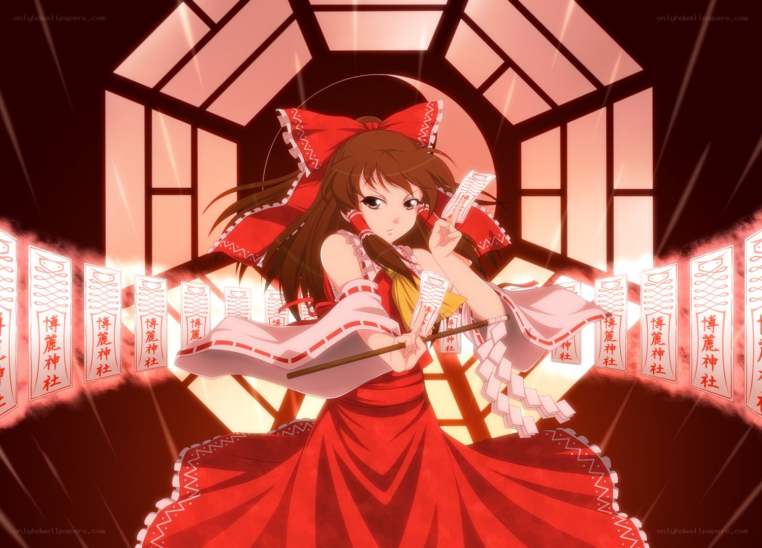 Reimu Hakurei in shrine