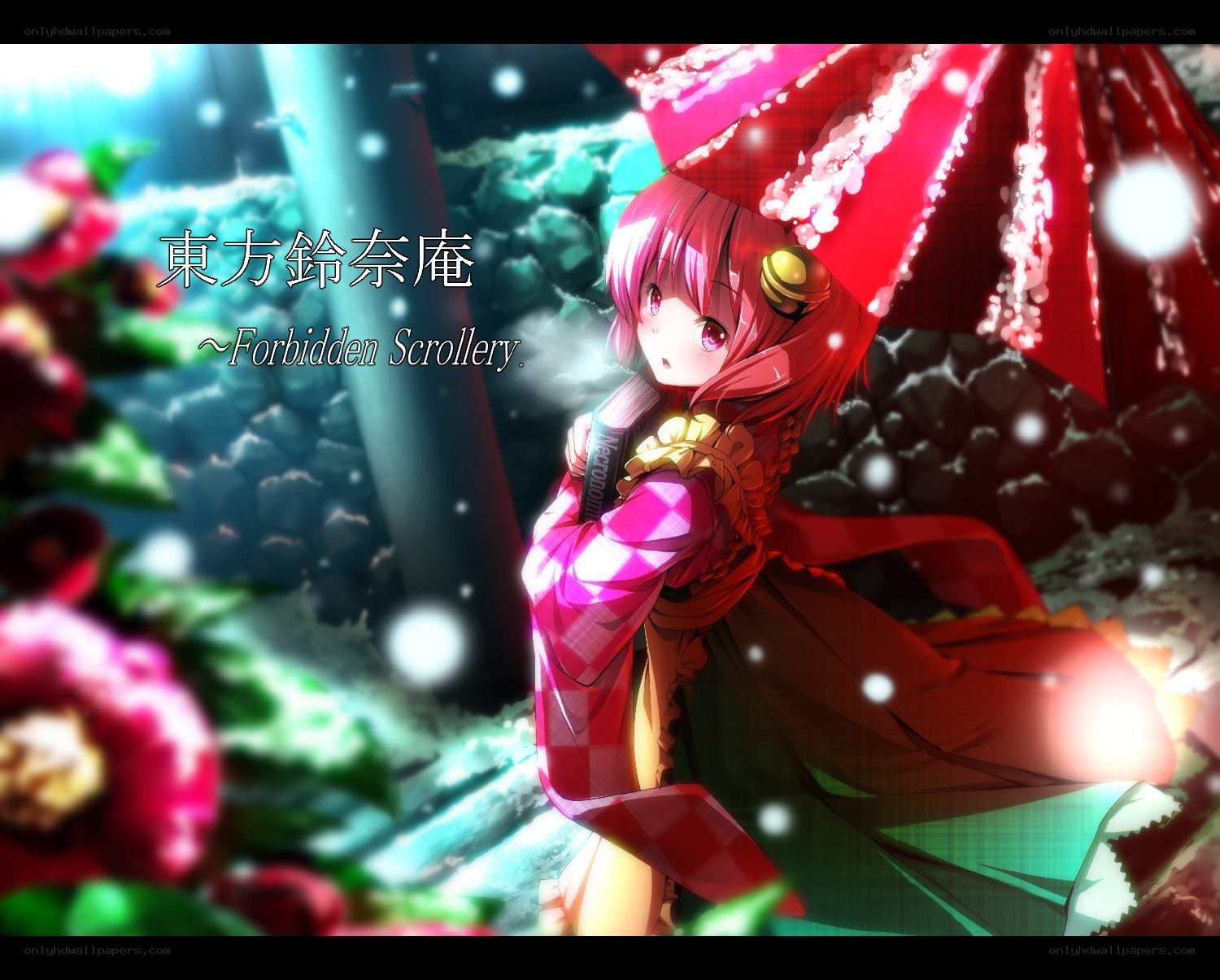 Reimu Hakurei in snow